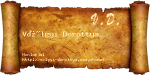 Völgyi Dorottya névjegykártya