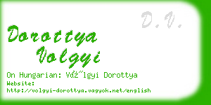 dorottya volgyi business card